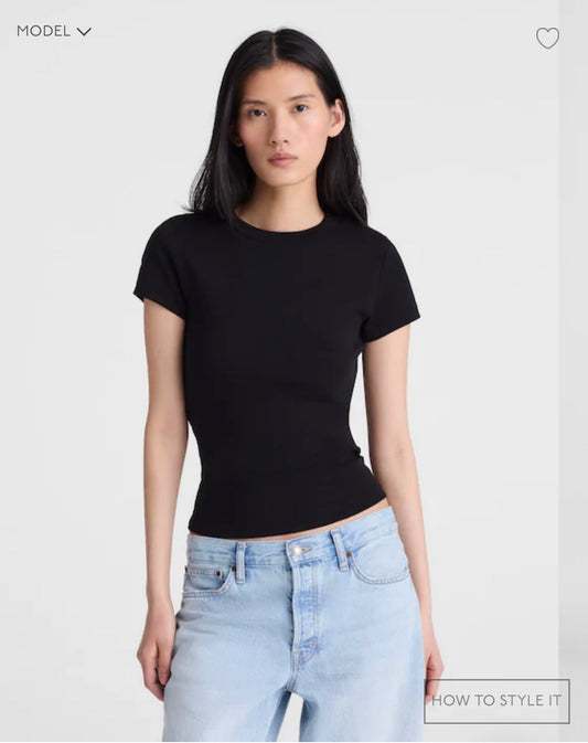 #116 NWT women’s Madewell 90s black shirt medium