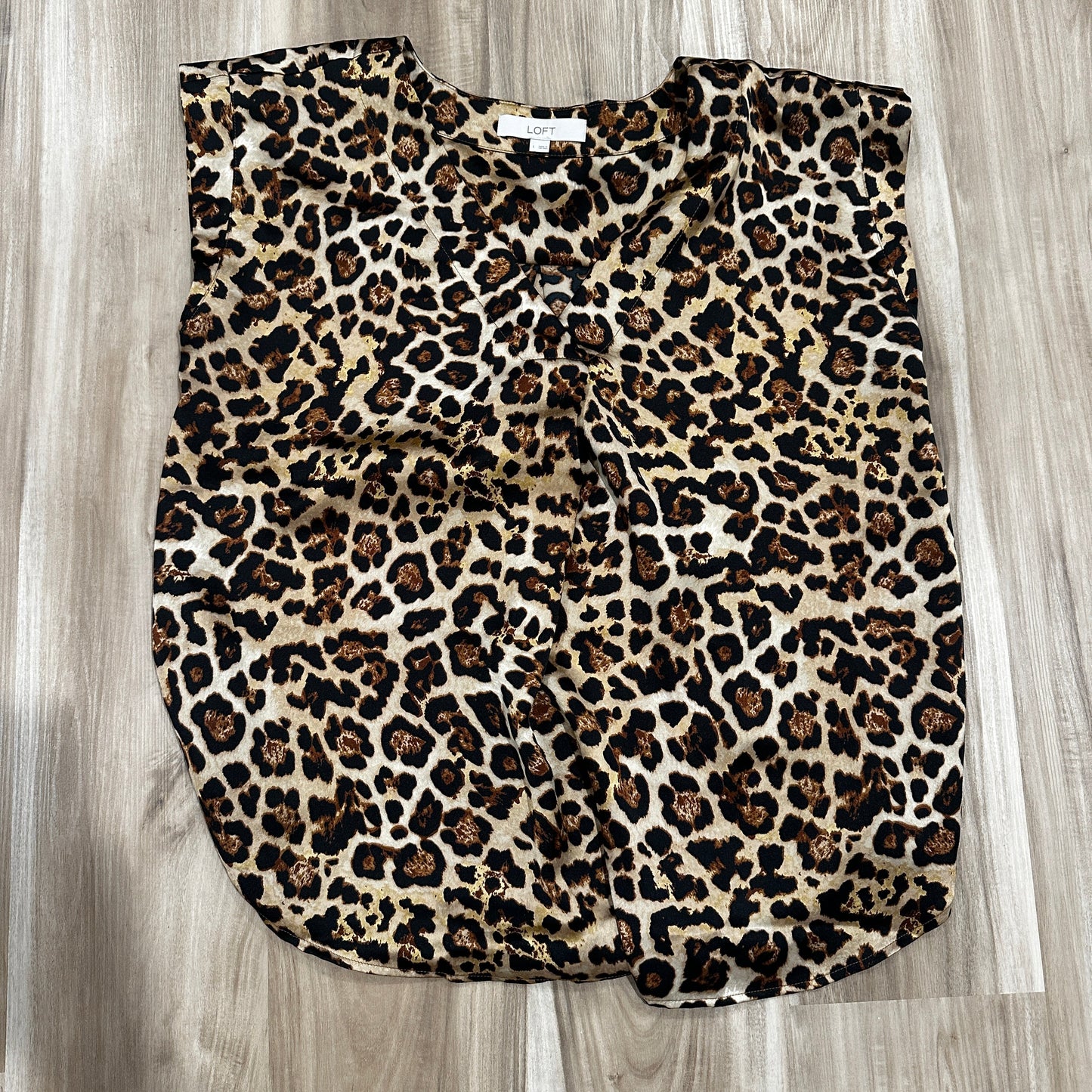 Seller 147 | Women’s L Loft Satin top | animal print