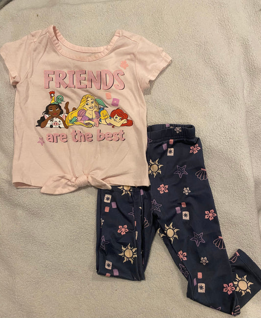 Seller #191 3t Disney Princess T-Shirt & Pants Set