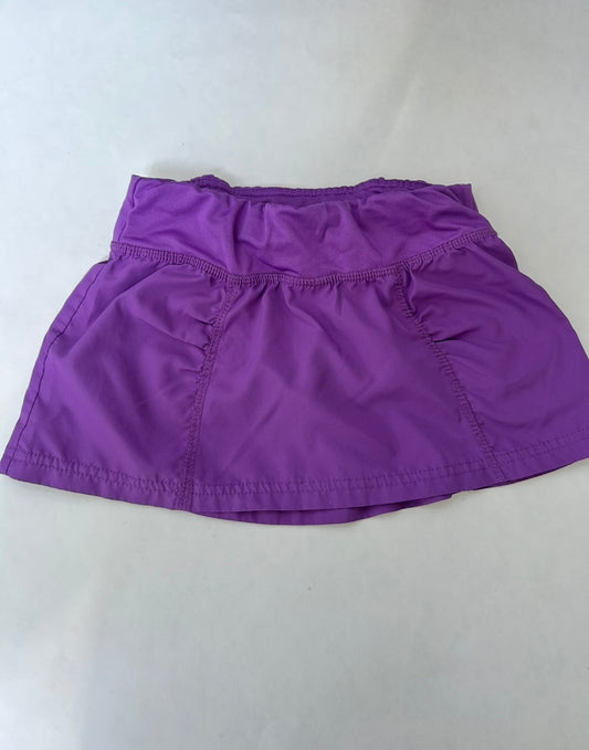 #200 Girls size 4-5 purple skirt with pink undershort