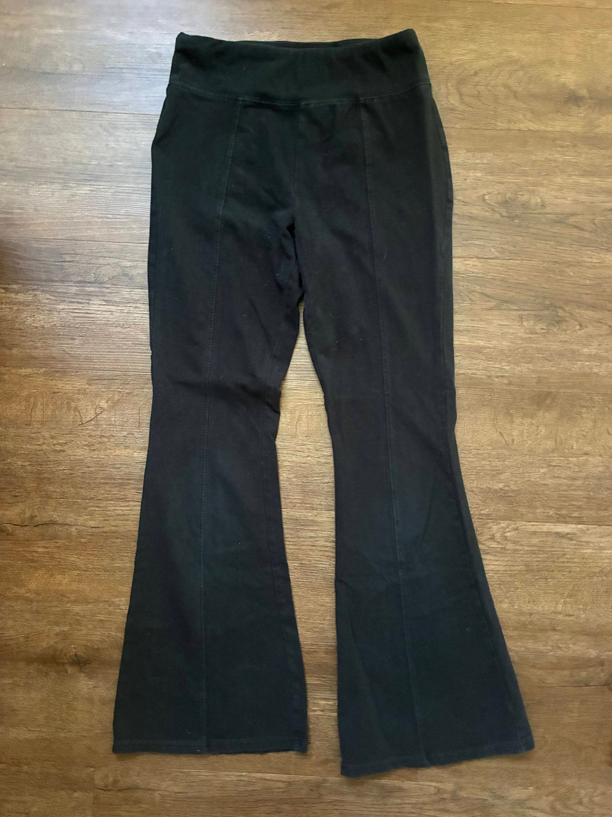 #126 2 Pairs Flare Art Class Black Leggings Girls L 10/12