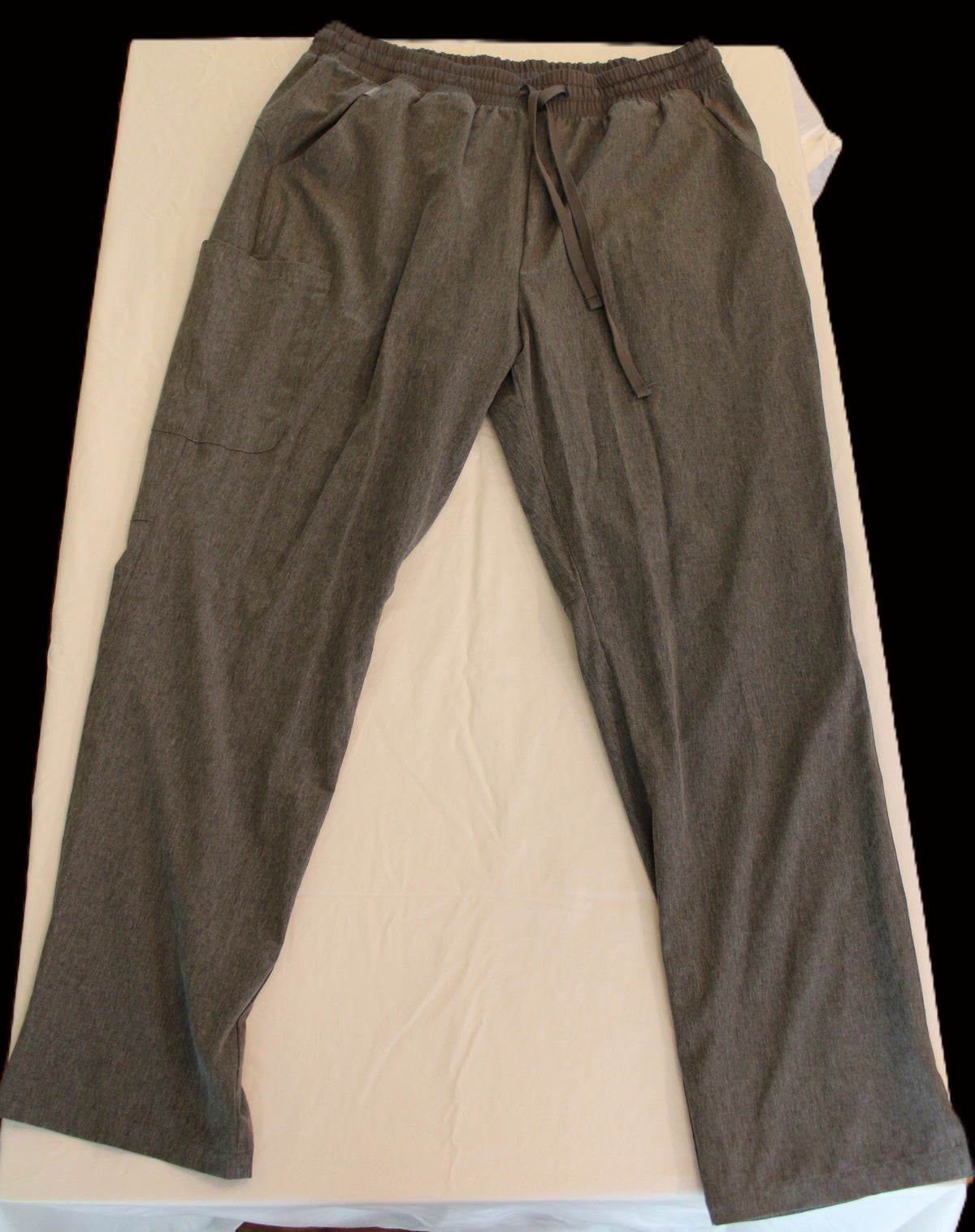 #168 XL Hanes scrub pants gray