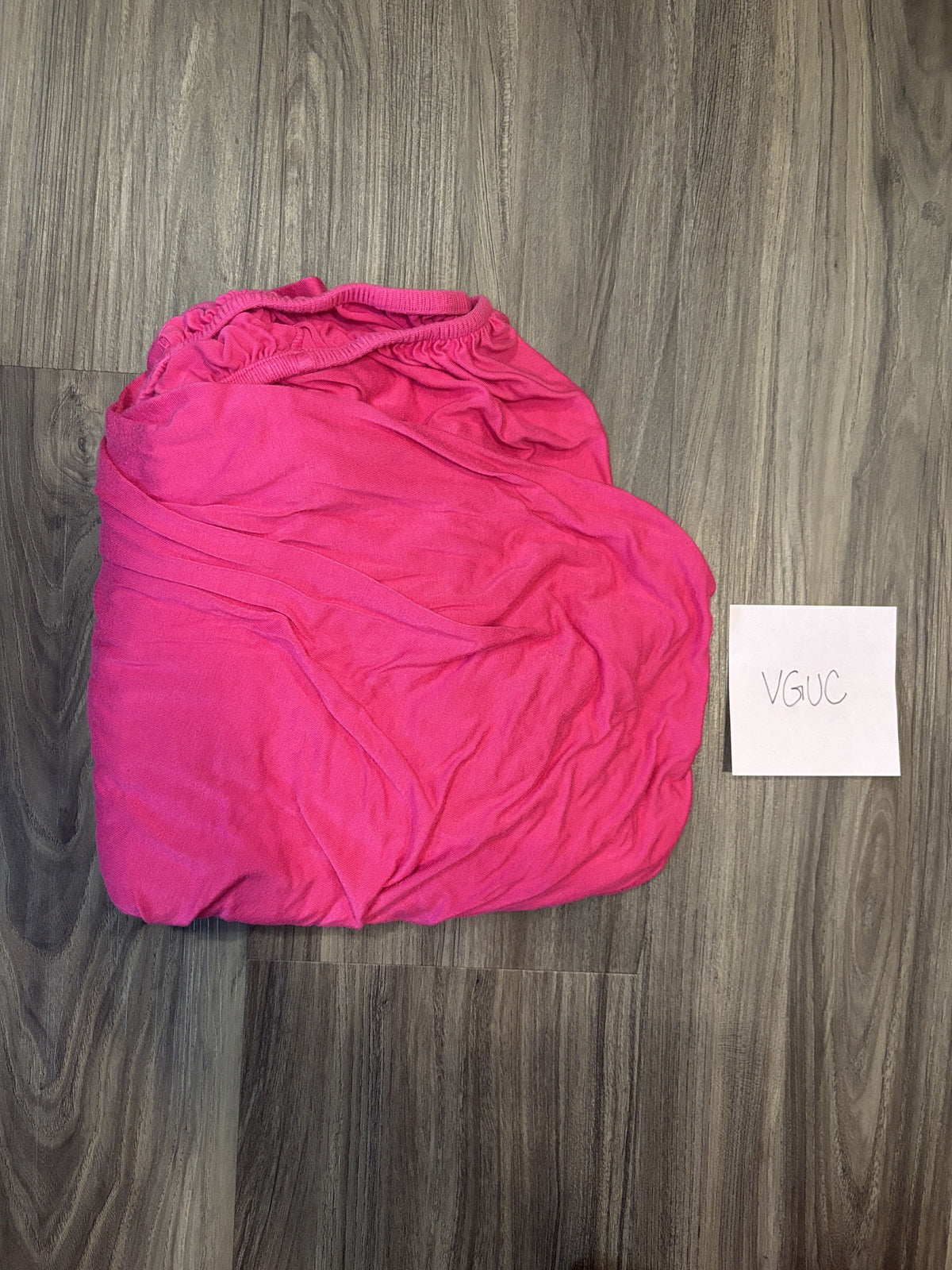 #138 - Posh Peanut (Bamboo) Pink Crib Sheet VGUC