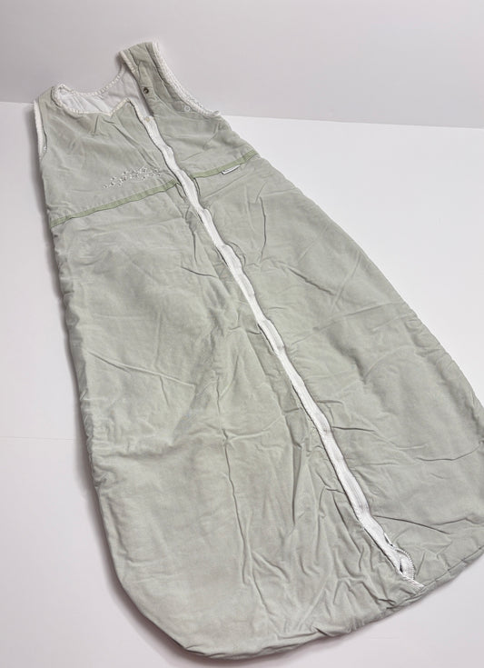 #121 Baby in a Bag medium weight cotton green sleep sack size large, VGUC