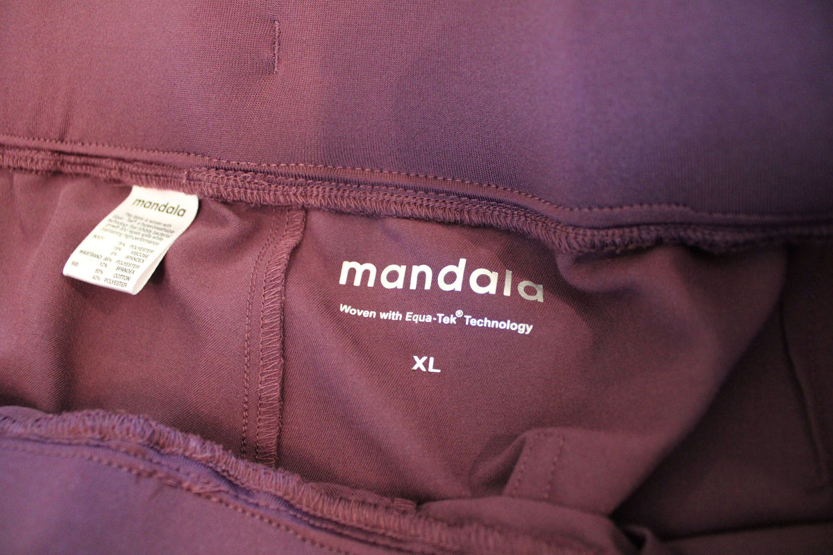 #168 XL Women's Mandala jogger scrub pants - purple