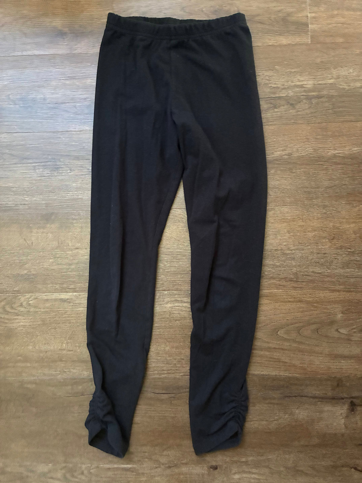 #126 2 Pairs Old Navy Dark Gray & Black Leggings Girls L 10/12