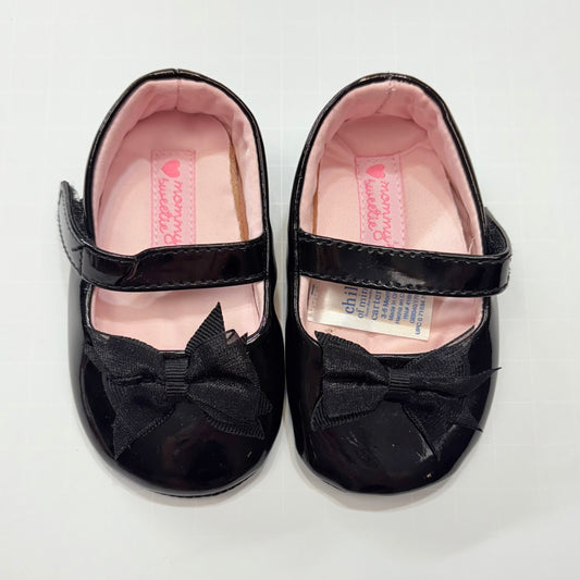 Seller 189 Girls 3-6m Carter's Black Patent Mary Jane Shoes EUC