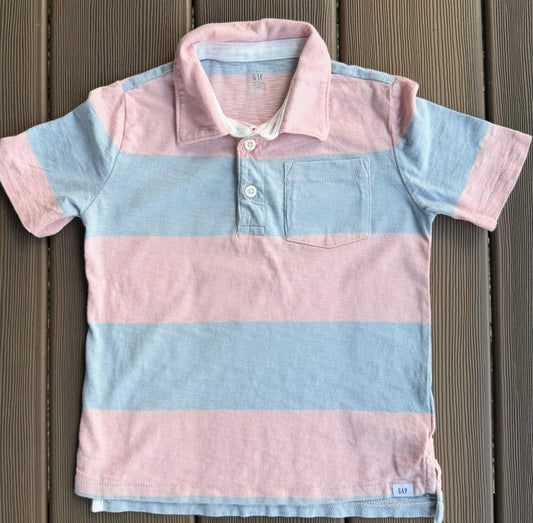 #28 REDUCED Gap Boys Striped Polo Size 5