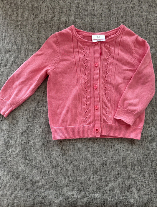 REDUCED # 92 girls Hanna andersson 3 t pink lightweight sweater cardigan