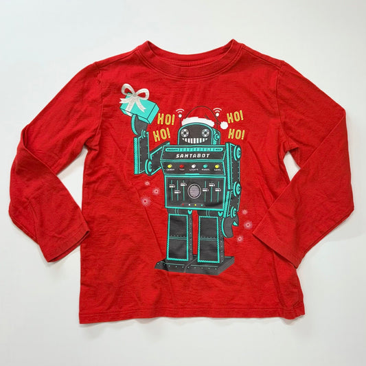 Seller 189 Boys XS (4/5) Cat & Jack Holiday Robot Tee EUC