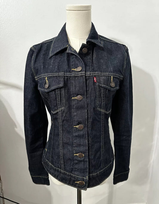 #111 Levi Strauss & Co Denim Jacket Women’s Jean Jacket Levi’s Dark Wash Button Small