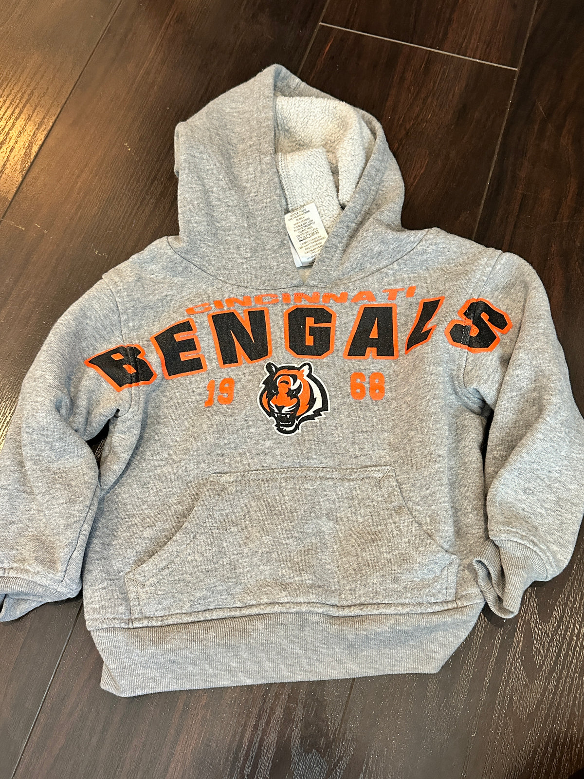 #48 Bengals Grey Hoodie 4t