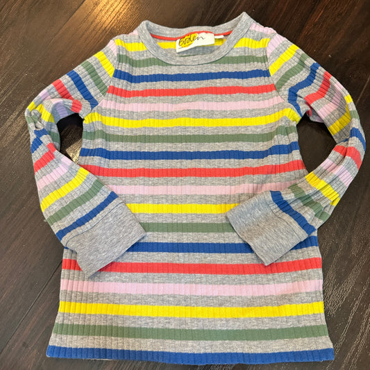 #48 Mini Boden Stripped Long Sleeve Top 4-5