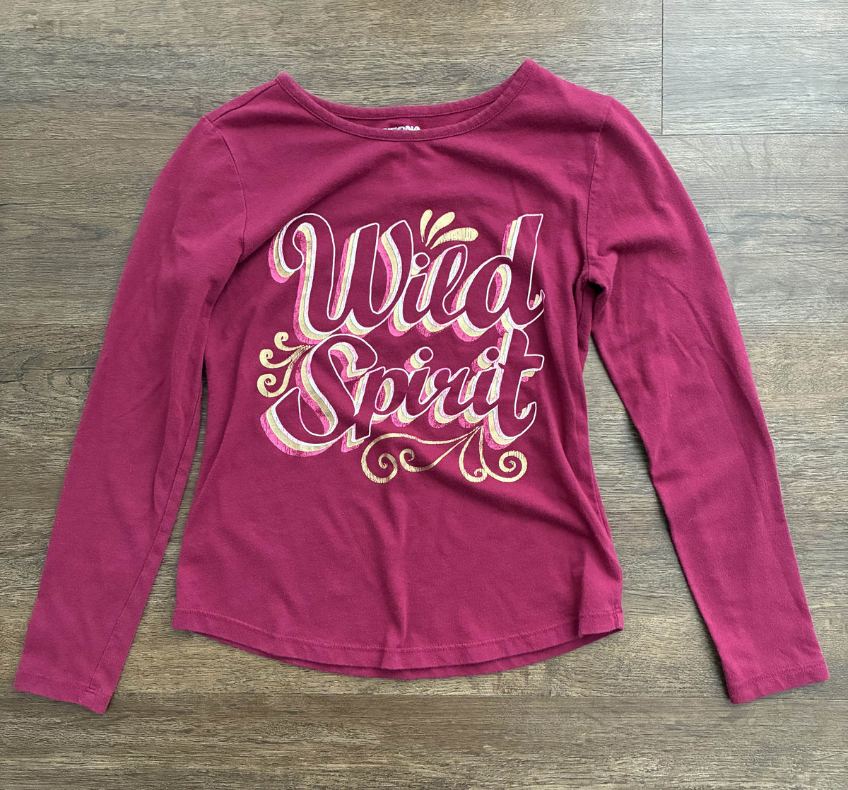 #126 3 Shirts - Black, Arizona Burgundy Graphic, Old Navy Gray Graphic Girls L 10/12