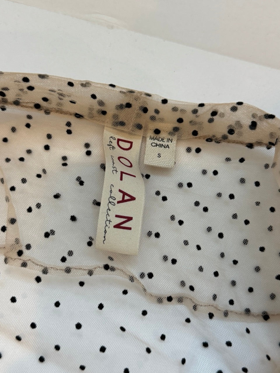 #82 Anthropologie Dolan Left Coast Sheer Tie Front Blouse Women Size S