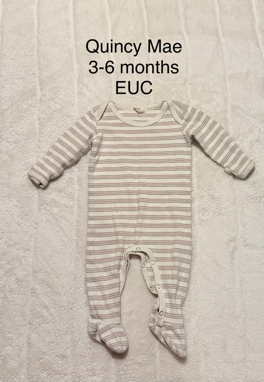 #56 REDUCED Quincy Mae footie size 3-6 months