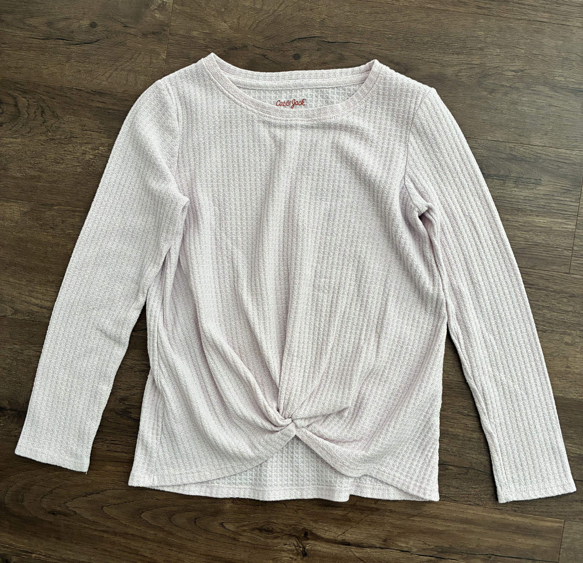 #126 2 Shirts Old Navy Blue & Cat & Jack Light Pink Girls L 10/12