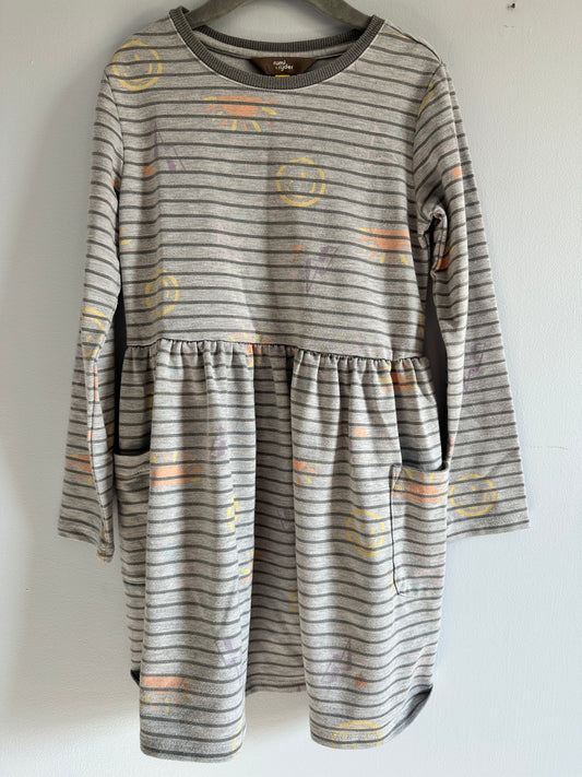 #48  Rumi & Ryder Gray Stripe Dress 6-7
