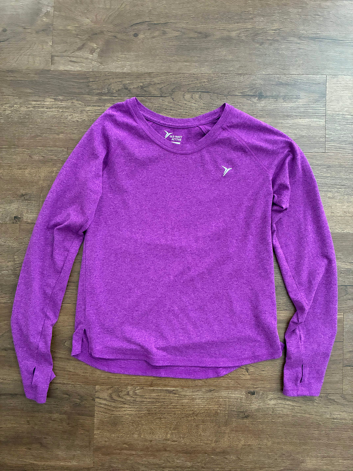 #126 2 EUC Athletic Shirts Champion Pinkish & Old Navy Purple Girls L 10/12