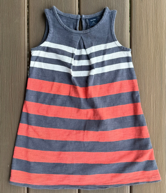 #28 Baby Gap Girls RWB Striped Dress Size 3