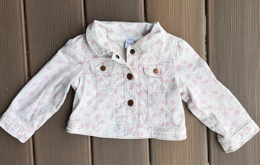 #28 REDUCED Baby Gap Girls Ivory Jacket Size 18-24 m