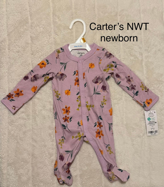 #56 REDUCED NWT Carter’s 3-piece baby girl bundle size newborn