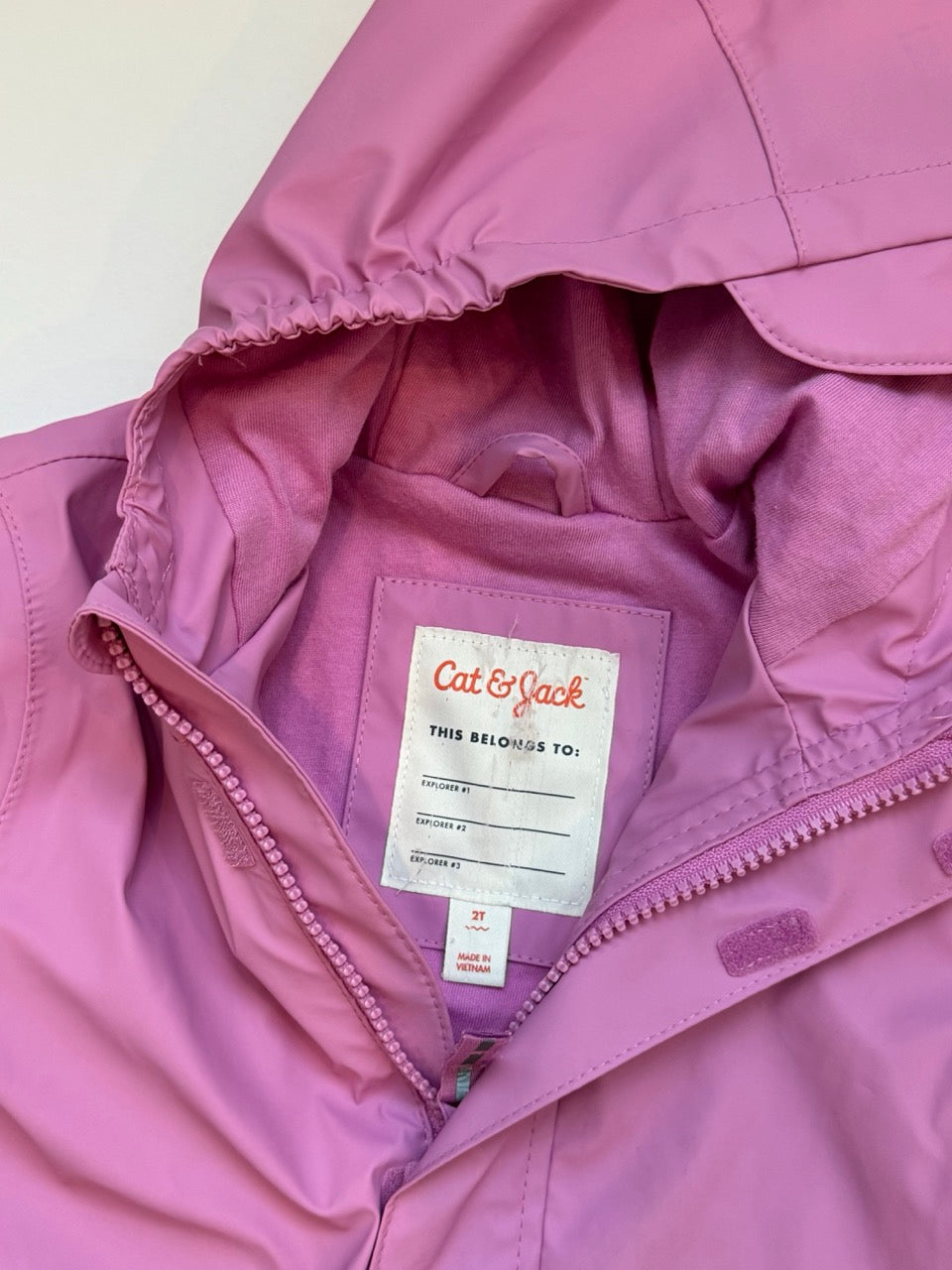 #82 Cat & Jack Pink Raincoat Size 2T