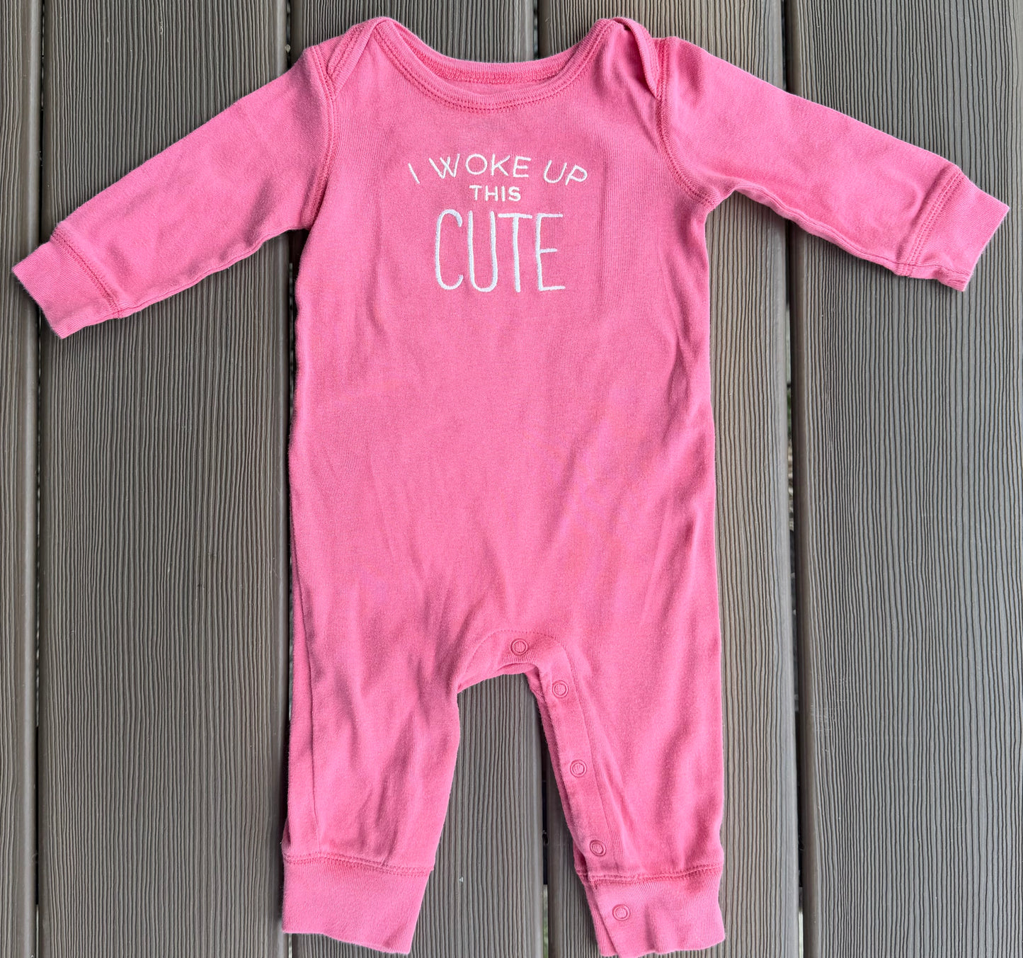 #28 Carters I Woke Up this Cute Onesie, size 6m