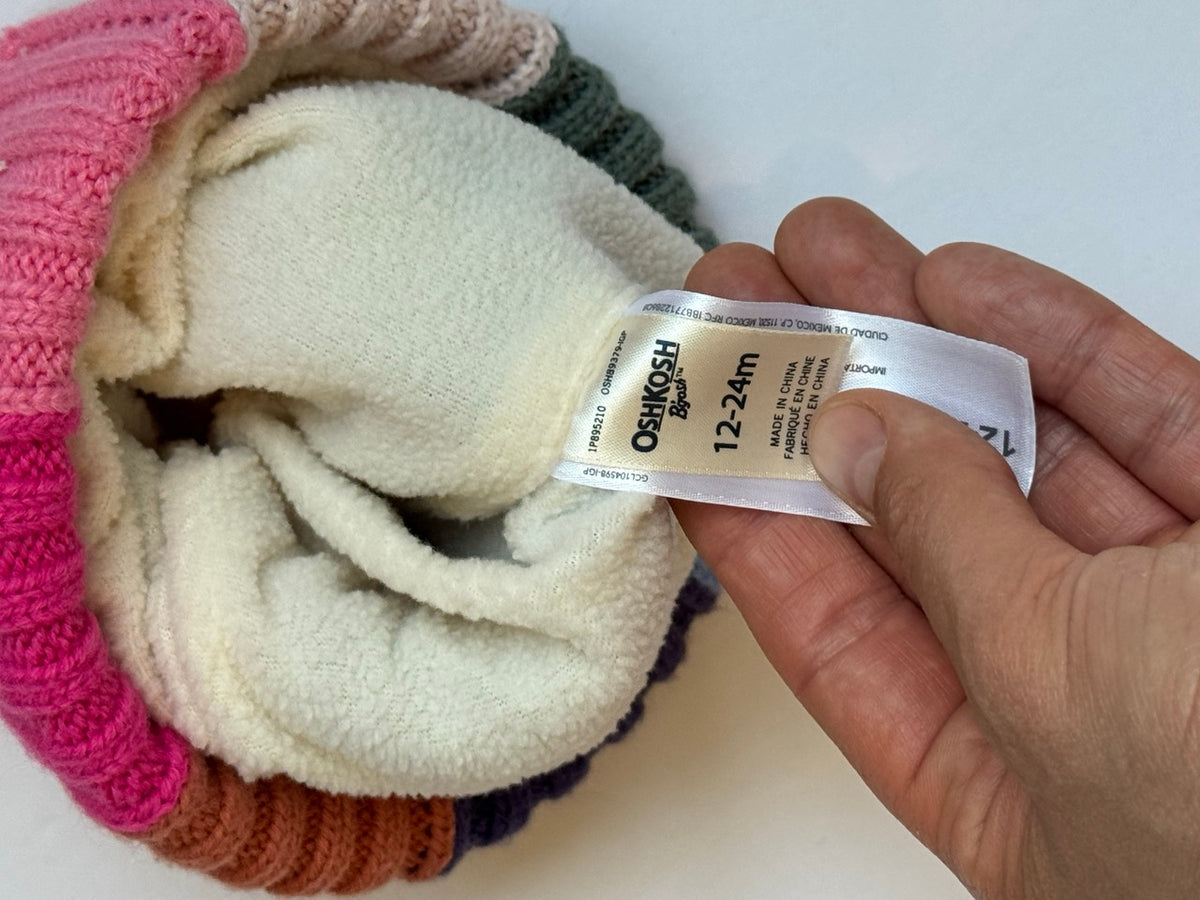 #82 Primary & OshKosh Winter Hat Bundle 12-24m
