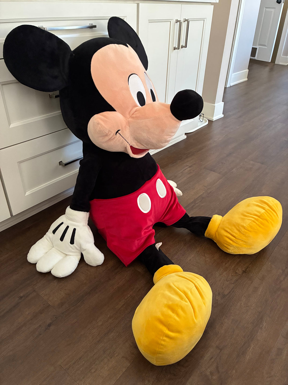 #126 EUC Mickey Mouse Jumbo Oversized stuffed plush