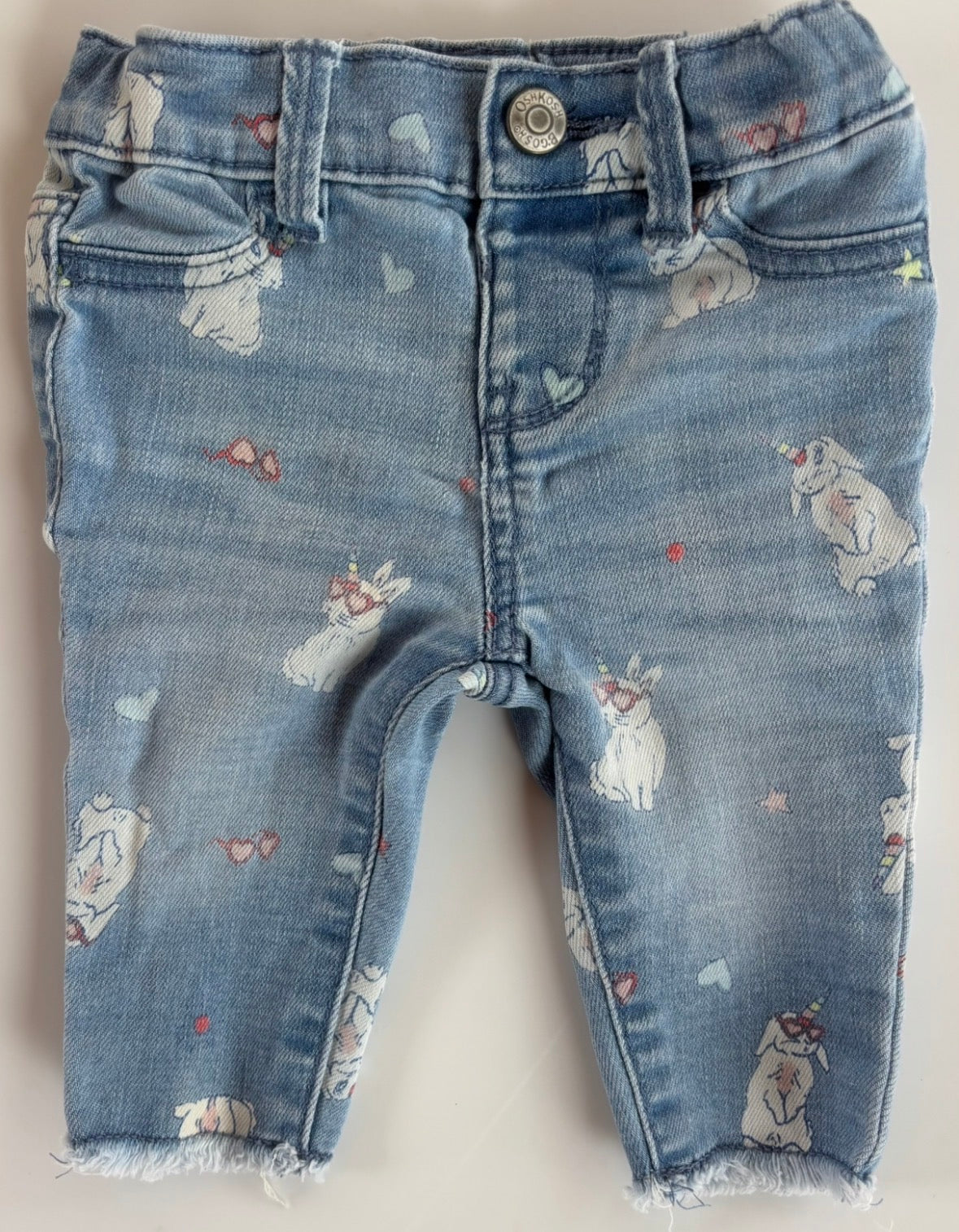 #119 OshKosh bunny unicorn pants size 6 months
