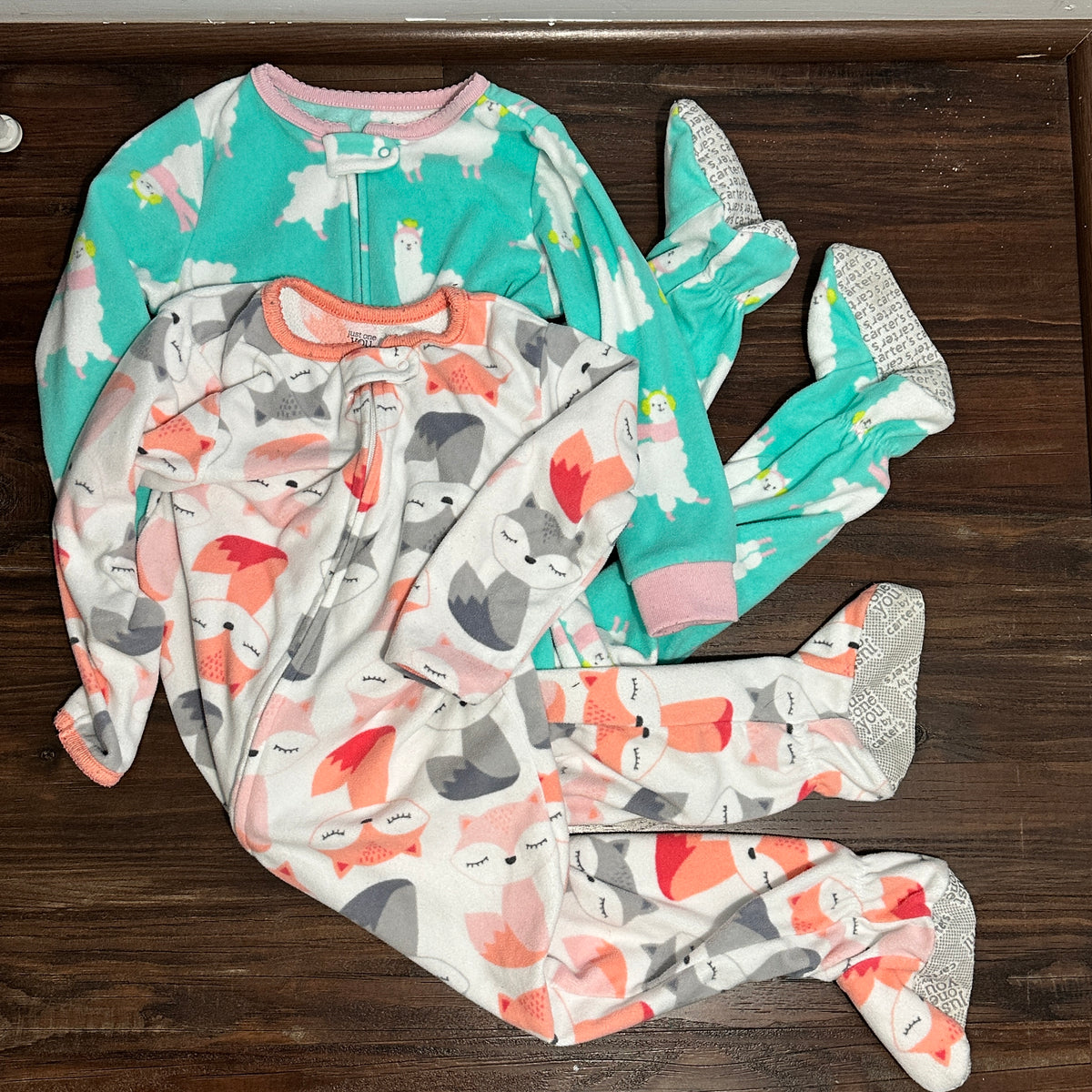 #48 Carters Fleece Sleeper Bundle 2t