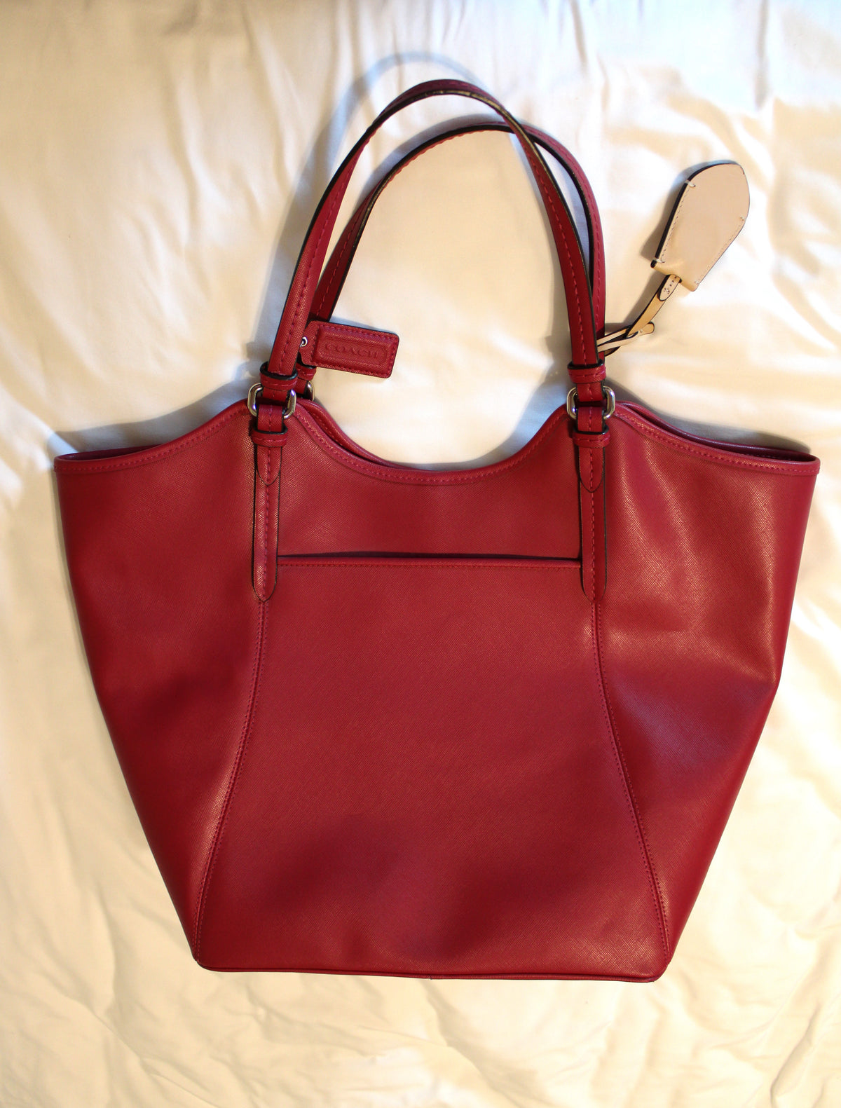 #168 Coach Peyton Red Leather tote - Excellent Condition (originally $358)