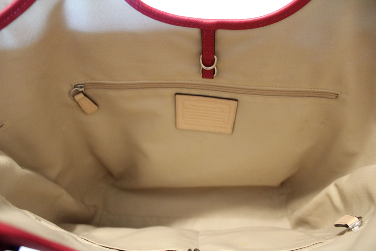 #168 Coach Peyton Red Leather tote - Excellent Condition (originally $358)