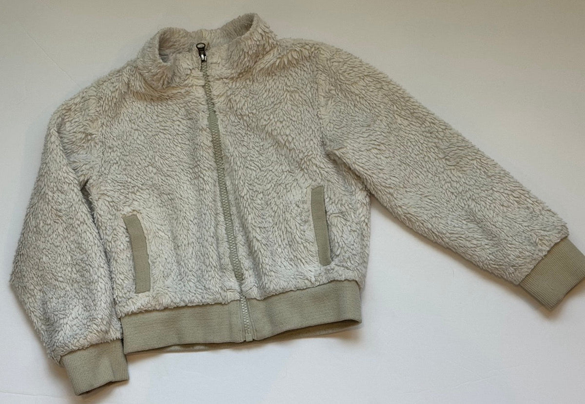#82 Patagonia Fleece Zip Up Jacket Girls Size XS 5-6T
