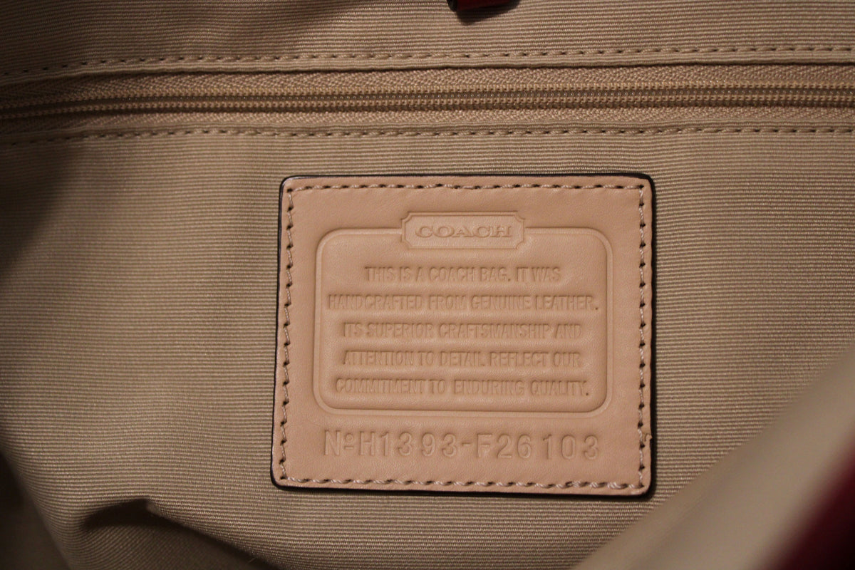 #168 Coach Peyton Red Leather tote - Excellent Condition (originally $358)