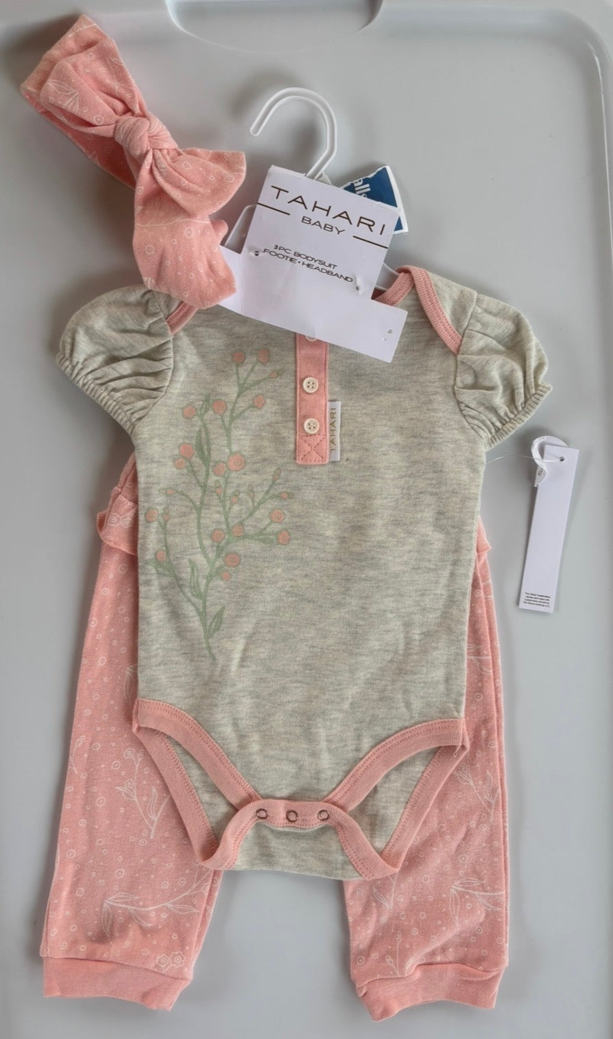 #119 New with tags Tahari three piece bodysuit 12 months