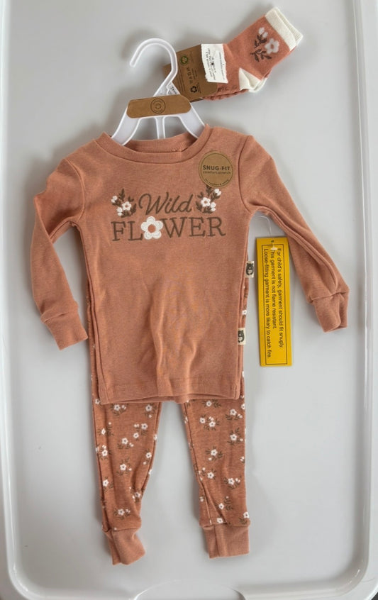 #119 New with tags Rabbit and Bear 3 piece pajamas size 12 month