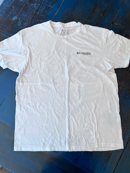 Seller #94: Men's PHG Columbia Shirt, Dog, Size L