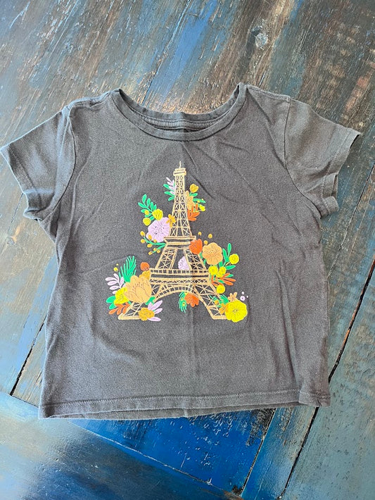 Seller #94: Toddler Girls Eiffel Tower / Paris T-Shirt, Small (6-7)