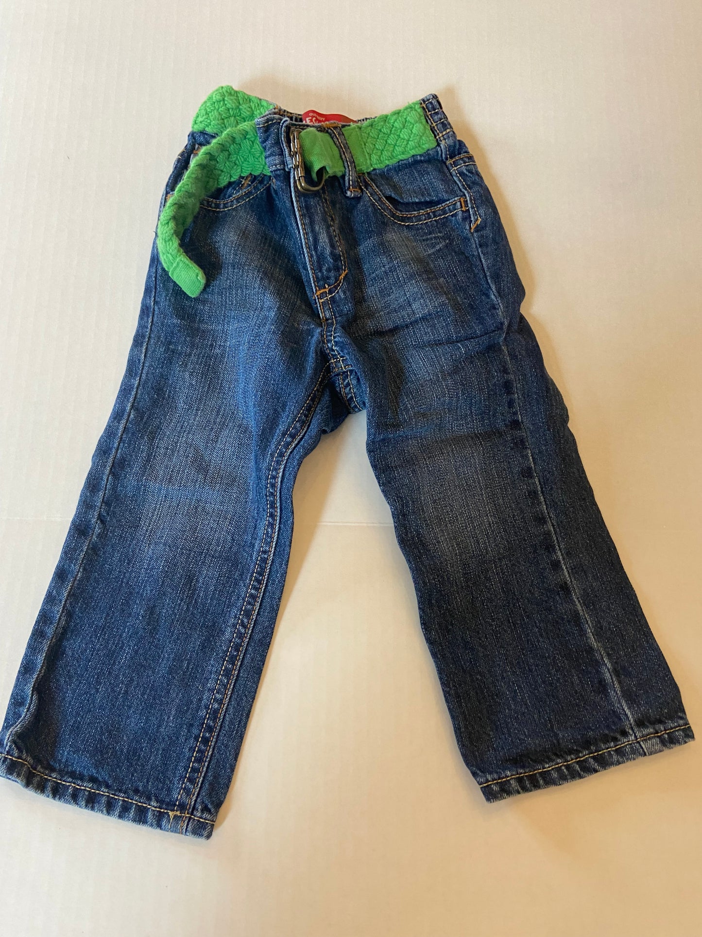 Size 18-24 mos, Girls Old Navy Jeans with belt