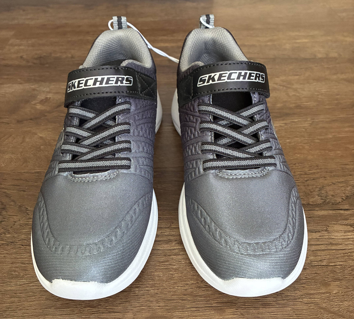 #126 NWOT Skechers Gray Sneakers Boys