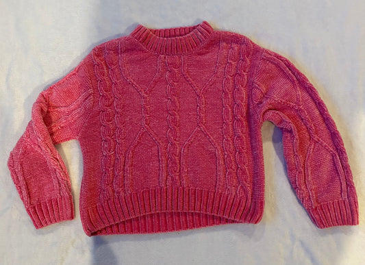 Seller #80 - Girls size XL (14/16) Jessica Simpson pink chenille sweater