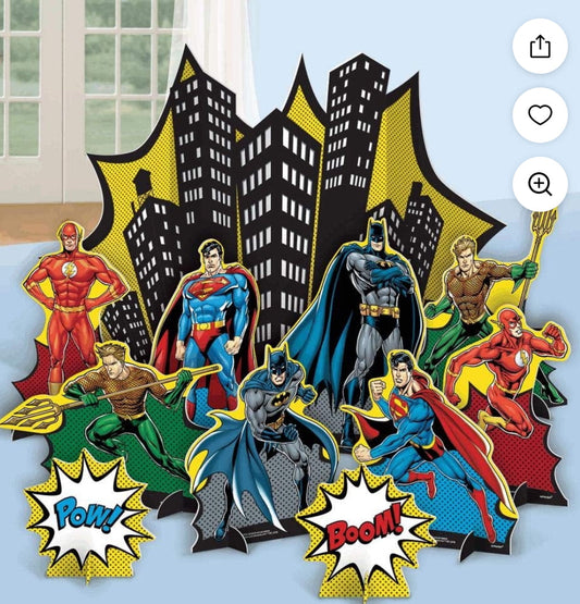 #198- DC Justice League, Batman Superhero Birthday Party Decor