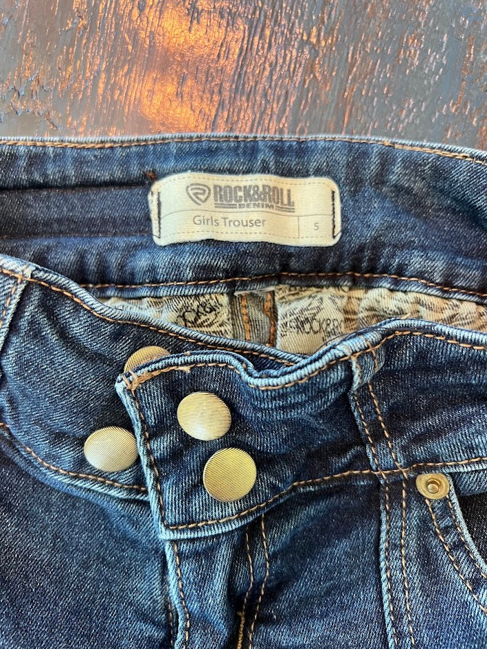 Seller #94: Toddler Girls Rock and Roll Jeans, Size 5