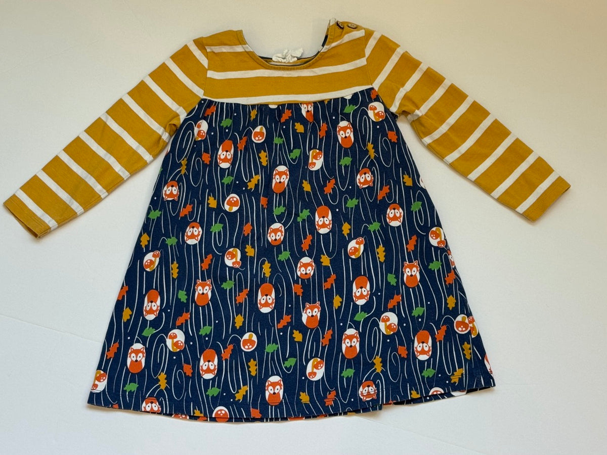 #82 Kite (EU Brand) Fox Dress Girls Size 2T