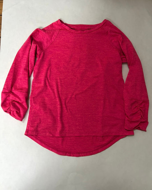 #200 Girls size XS 4/5 Champion Dry Fit pink long sleeve shirt
