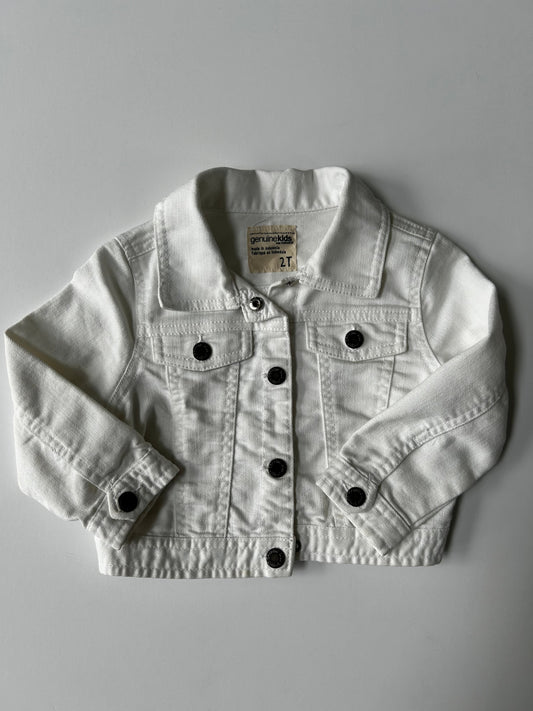 Seller #105 - 2T Girls Genuine Kids White Jean Jacket VGUC