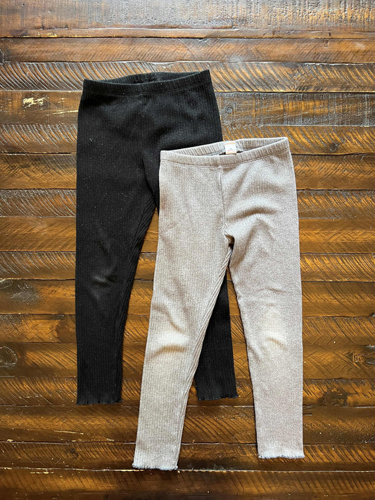 134 Old Navy Girls legging bundle (Black/gray) 5T