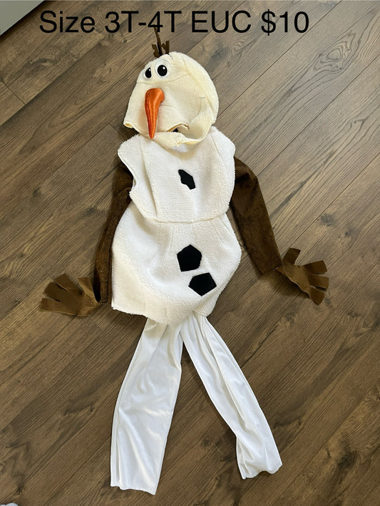 137 Olaf costume LN 3T-4T